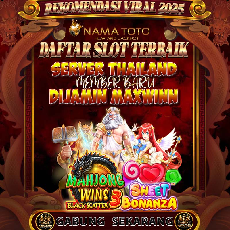 NAMATOTO >> Situs Resmi Slot Gacor 4D & Agen Toto Slot Terpercaya #1